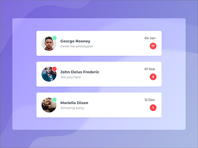 Profile Card app colors design designsystem ux