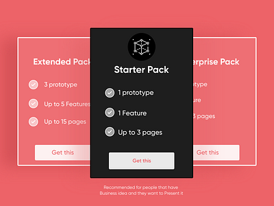 Pricing table UI