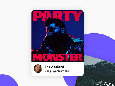 music app Album card