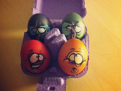 Happy Easter easter eggs happy