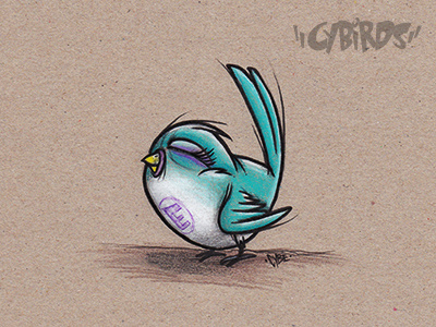 Little Bird bird birdnerd cybe illustration
