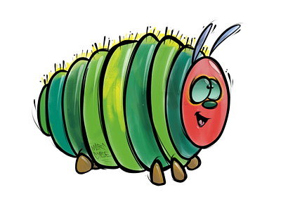 The very hungry caterpillar character cybe cybirds illustration