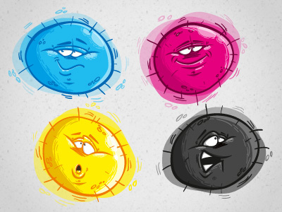 The CMYK Pigments