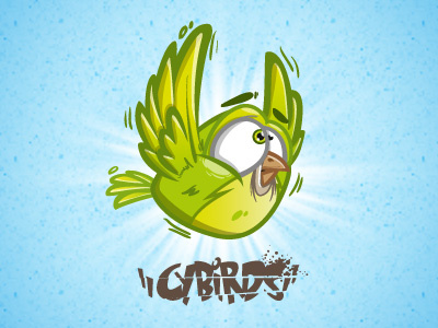 Lime Cybird bird cybe cybirds illustration lime vector