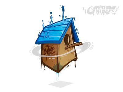 Birdhouse - Vector bird birdhouse cybe cybirds illustration vector