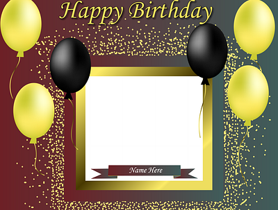 Birthday Template graphic design