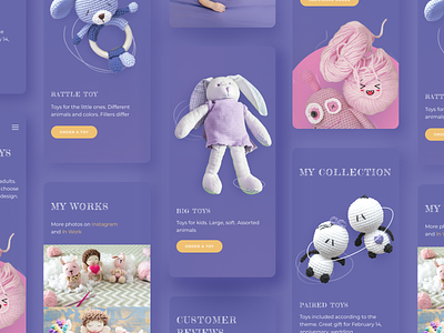 Toy's Shop adaptive design shop ui ux web design website
