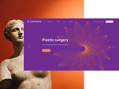 Plastic surgery design medicine plastic surgery ui ux violent web web design website website design