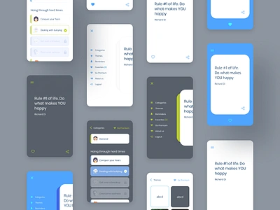 Motivation quotes app design mobile motivation quotes typography ui ux