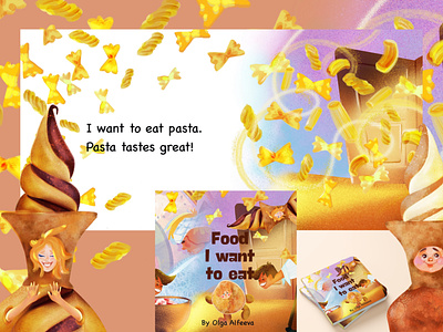 One of the illustrations for the kids book. art bkk book branding decor design food food illustretions graphic design ice cream illustration kids book logo ui
