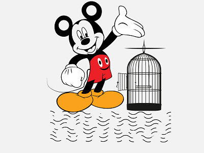 Mickey Mouse Typography T-shirt