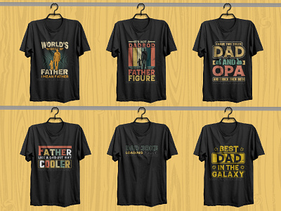 Father T-shirt Bundle Designs. apparel