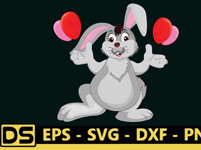 Bunny Vector Design 3d animation branding graphic design hand vector motion graphics vector