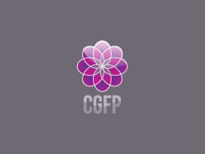CGFP Logo floral flower grey pink purple