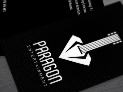 Paragon Entertainment Logo and Business Cards