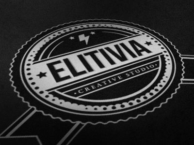 Elitivia Retro Badge 2 badge elitivia graphic design print retro