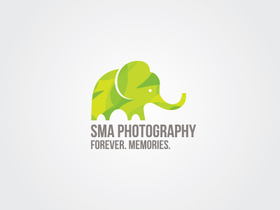 SMA Photography Logo branding elephant elitivia logo logo design photography sma