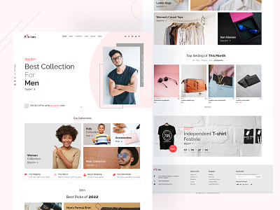 Fusion Fashion- Landing Page fashion fashion landing page fashion ui fashion web template fusion landing page ui ux web design web template