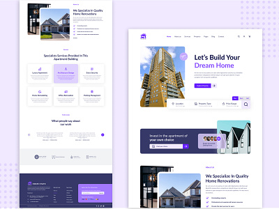 Homestate - Landing Page landing page landing page design real state real state design real state landing page ui ui design ui ux user experience design user interface design ux ux design website design