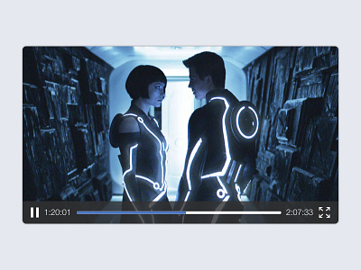 Video Player practice tron legacy video player