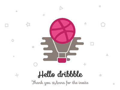 Hello dribbble community debut dribbble first invite shot world