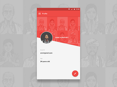 Profile Page Concept account app concept culture design indian mobile profile ui ux