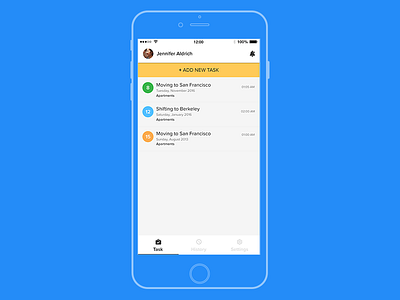 Task Reminder Concept app design ios mobile reminder task uidesign ux