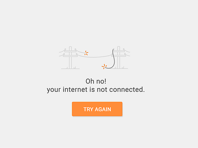 No Internet apps empty internet mobile ui ux