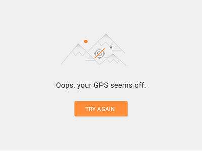 GPS not connected apps empty gps mobile ui ux