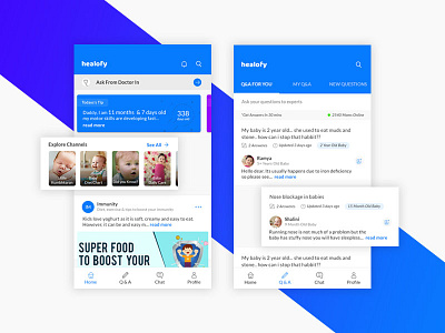 Healofy Baby Care App Redesign