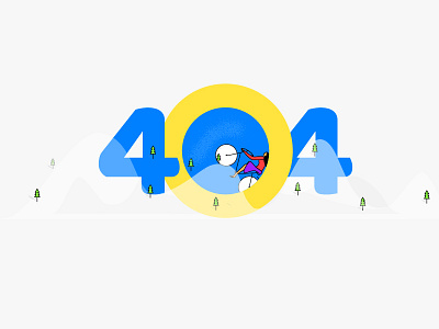 404 404 art cycling draw illustration mountain tree