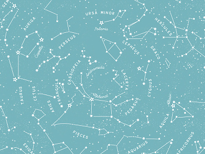 Constellations map stars