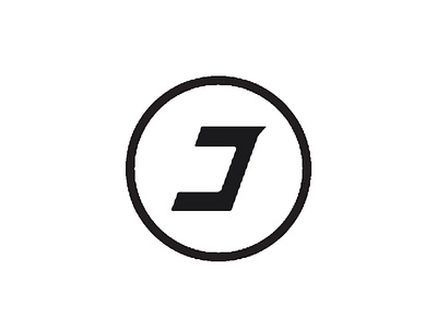 J (Black) icon lettering logo
