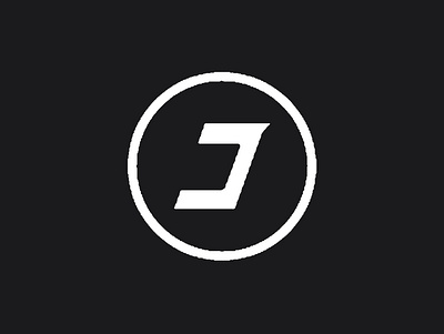 J (White) icon lettering logo