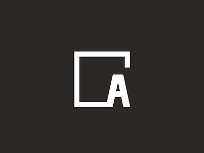 A (White) icon lettering logo