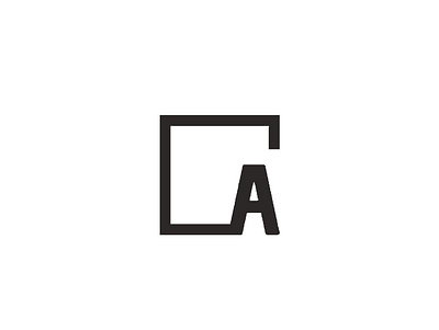 A (Black) icon lettering logo