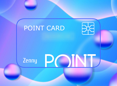 Point Card card design futuristic transparency