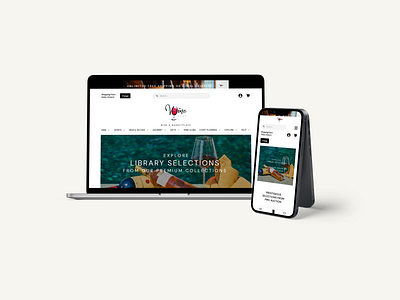 Wine shop Website (Desktop & Mobile Mockup)