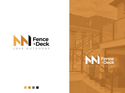 modern  logo for custom fence company