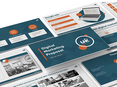 Presentation Design for communication agency book branding businesscard design illustration presentation ui