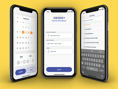 Hotel Search App design hotel search ios iphonex mobile app mobile design ui ux