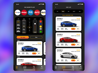Car marketplace app