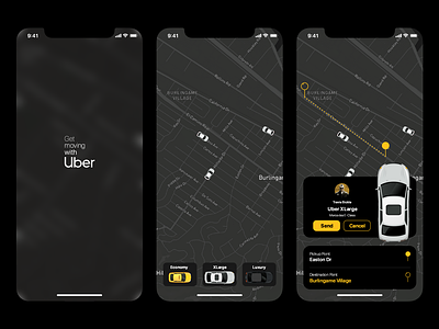 Uber Redesign Challenges ios mobile app motion design uber uber design uidesign uiux
