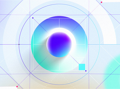 Creation of nothing 3d animaion blur circle colorful gradient minimal motion graphics