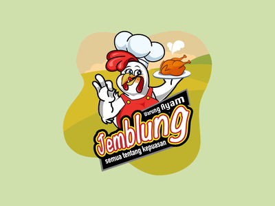 Warung Ayam Jemblung Chicken Logo by Adam Ariesna Dribbble