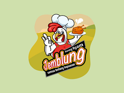 Warung Ayam Jemblung - Chicken Logo ayam chicken chicken logo delicious food hot jemblung logo warung