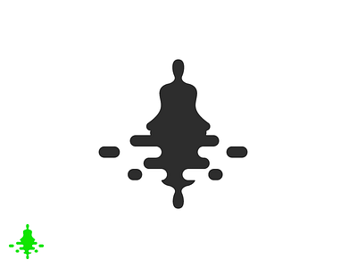 Yoga illustration logo logo design meditate ripple yoga