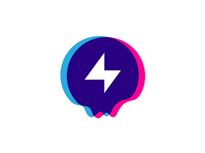 Bolt color illustration lightning bolt logo logo design skull