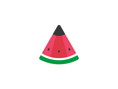 Watermelon pencil illustration logo logodesign pencil watermelon