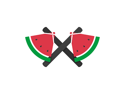 Watermelon Axe axe illustration logo logodesign watermelon